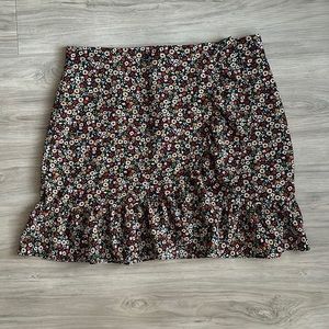 Miss Selfridge Floral Ruffle Mini Skirt